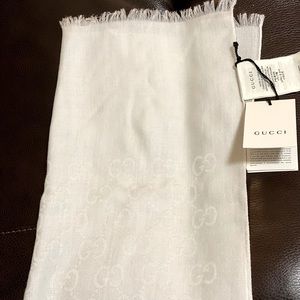 Gucci White Scarf